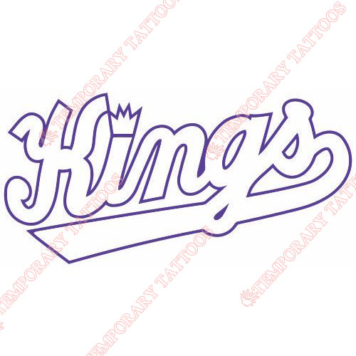 Sacramento Kings Customize Temporary Tattoos Stickers NO.1179